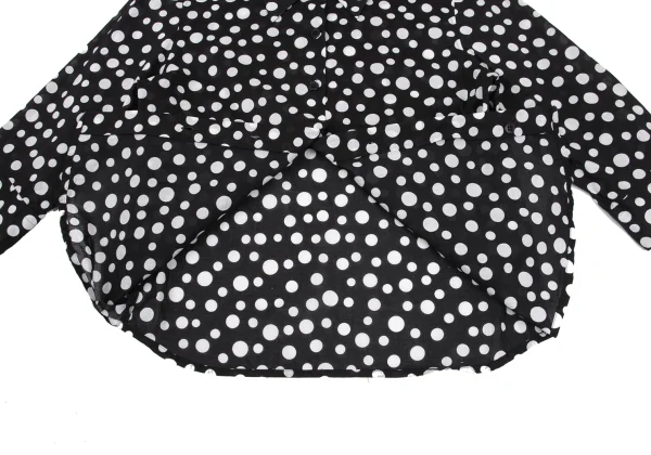 agnes b. Cotton Dot 3/4 Sleeve Sheer Blouse K-168784_009