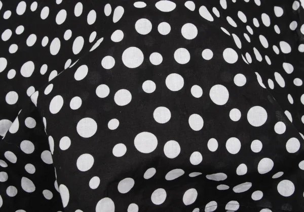 agnes b. Cotton Dot 3/4 Sleeve Sheer Blouse K-168784_011