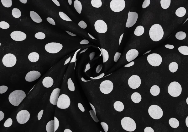 agnes b. Cotton Dot 3/4 Sleeve Sheer Blouse K-168784_012