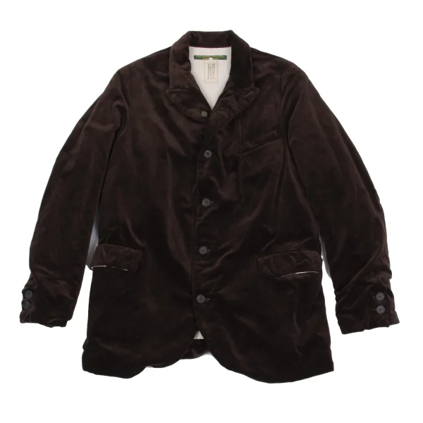 Paul Harnden Velvet Blazer Jacket Brown M K-168786_001
