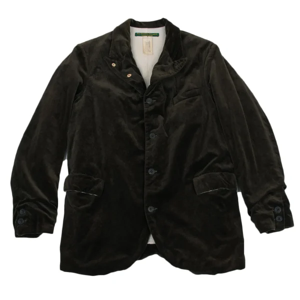 Paul Harnden Velvet Jacket Khaki M K-168787_001