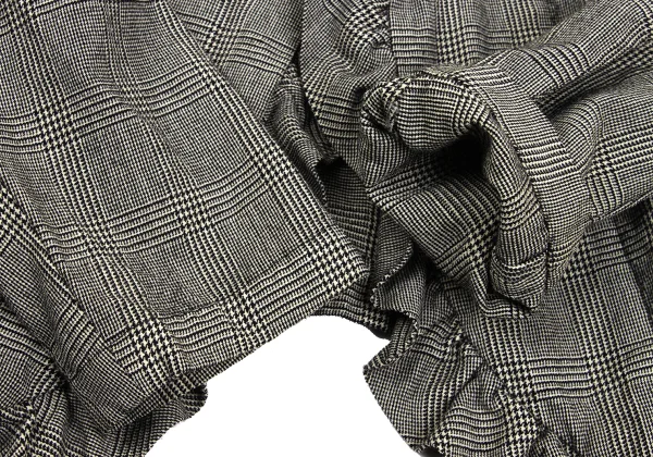 robe de chambre COMME des GARCONS Glen Check Frill Front Jacket K-168789_006