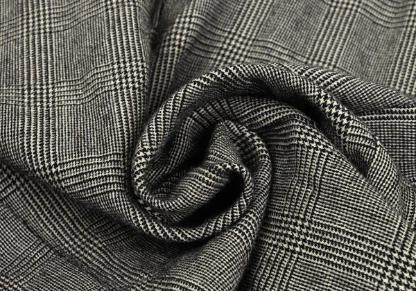 robe de chambre COMME des GARCONS Glen Check Frill Front Jacket K-168789_012