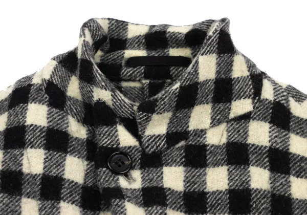 robe de chambre COMME des GARCONS Fulling Wool Checker Jacket K-168790_005