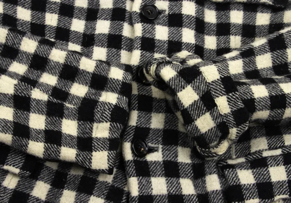 robe de chambre COMME des GARCONS Fulling Wool Checker Jacket K-168790_009