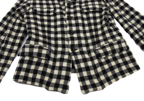robe de chambre COMME des GARCONS Fulling Wool Checker Jacket K-168790_010