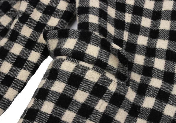 robe de chambre COMME des GARCONS Fulling Wool Checker Jacket K-168790_011