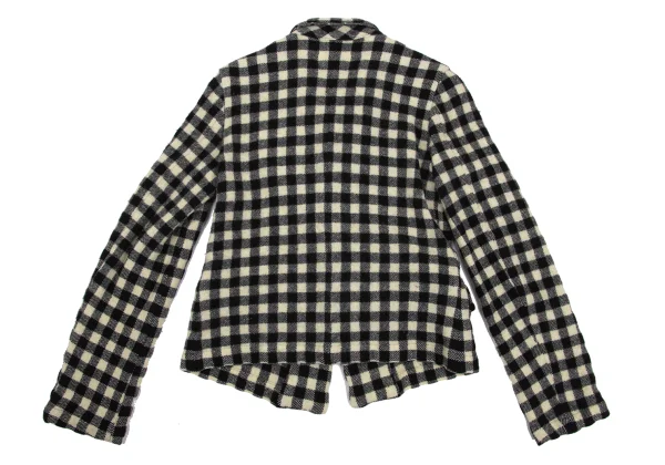 robe de chambre COMME des GARCONS Fulling Wool Checker Jacket K-168790_013