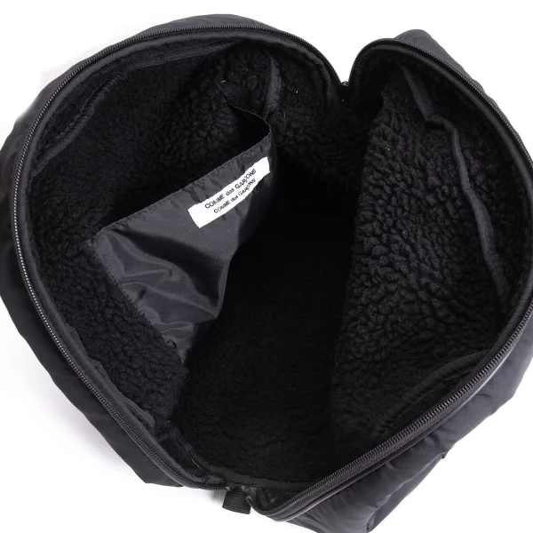 COMME des GARCONS Boa-fleece Lining Logo Patched Hand Bag K-168800_012