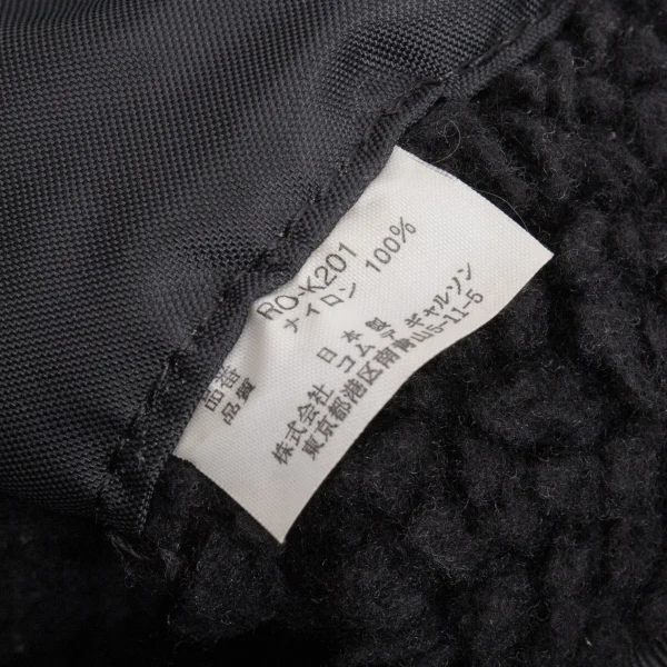 COMME des GARCONS Boa-fleece Lining Logo Patched Hand Bag K-168800_014