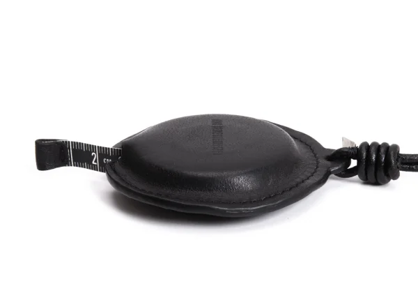 ANN DEMEULEMEESTER Leather Measurement Tape Design Necklace K-168803_004