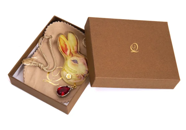 Q-pot. x ahcahcum Rabbit Brooch K-168806_009