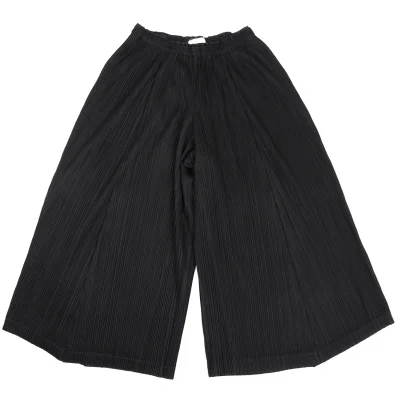 PLEATS PLEASE Pleated Wide Cropped Pants