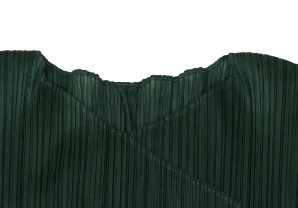 PLEATS PLEASE Pleated Sleeveless Long Cardigan K-168815_004