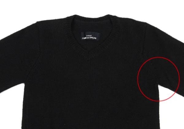 tricot COMME des GARCONS Hem Switching V Neck Knit Sweater K-168819_003