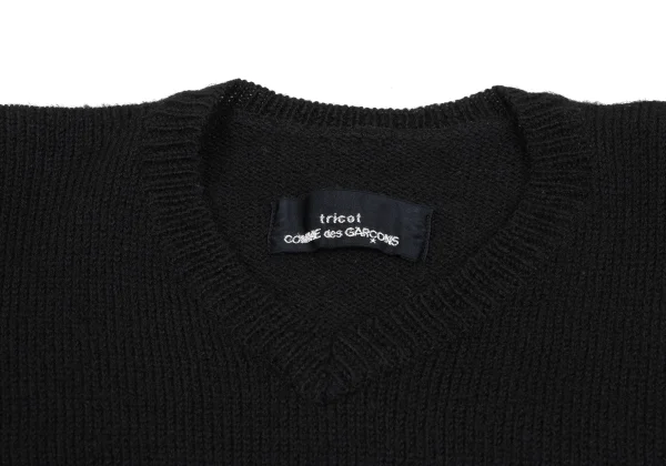 tricot COMME des GARCONS Hem Switching V Neck Knit Sweater K-168819_005