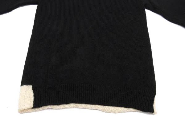 tricot COMME des GARCONS Hem Switching V Neck Knit Sweater K-168819_008