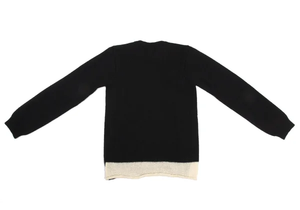 tricot COMME des GARCONS Hem Switching V Neck Knit Sweater K-168819_010
