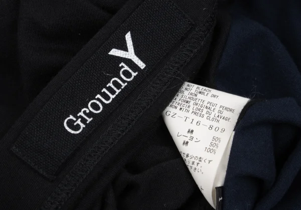 Ground Y Cotton Jersey Bi-Color Poncho K-168820_014