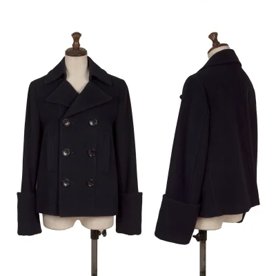 tricot COMME des GARCONS Wool Nylon Folded Sleeves Pea Coat