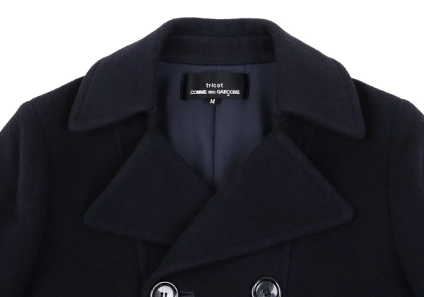 tricot COMME des GARCONS Wool Nylon Folded Sleeves Pea Coat K-168822_003