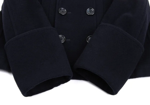 tricot COMME des GARCONS Wool Nylon Folded Sleeves Pea Coat K-168822_006
