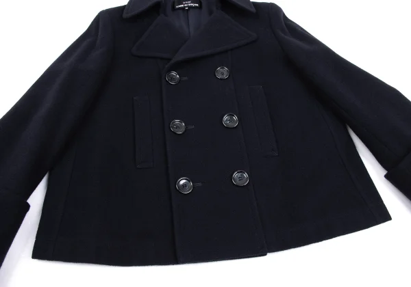 tricot COMME des GARCONS Wool Nylon Folded Sleeves Pea Coat K-168822_008
