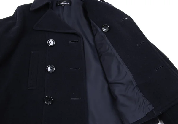 tricot COMME des GARCONS Wool Nylon Folded Sleeves Pea Coat K-168822_010