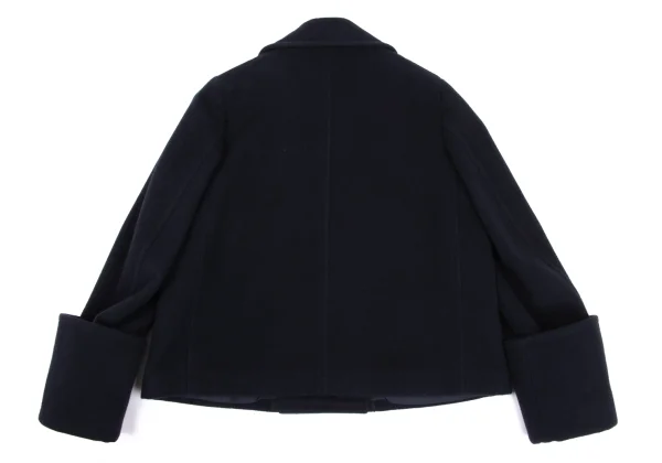 tricot COMME des GARCONS Wool Nylon Folded Sleeves Pea Coat K-168822_014