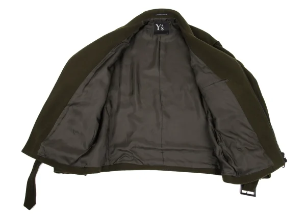 Y's Wool Mossa Off Shoulder Motorcycle Jacket K-168823_014