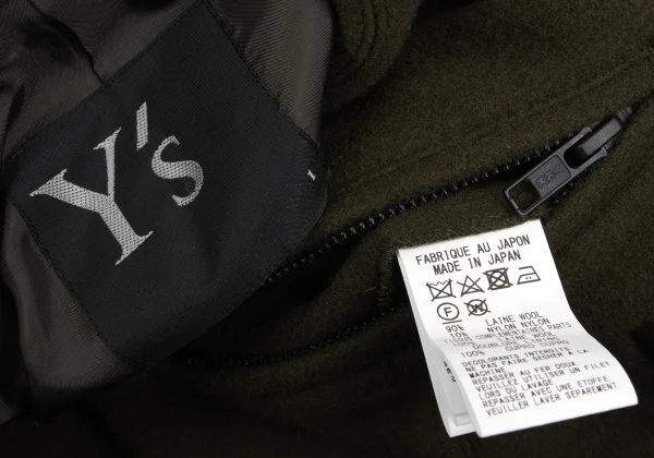 Y's Wool Mossa Off Shoulder Motorcycle Jacket K-168823_018