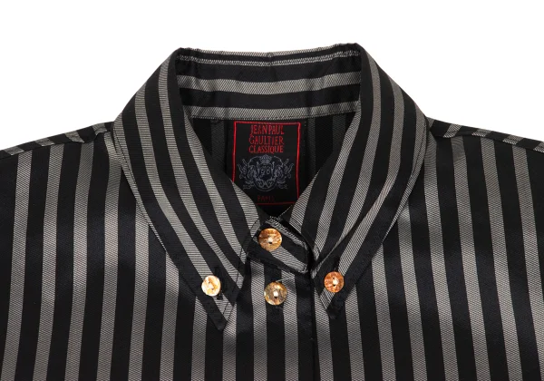 Jean Paul GAULTIER CLASSIQUE Poly Stripe Button Down Shirt K-168829_004