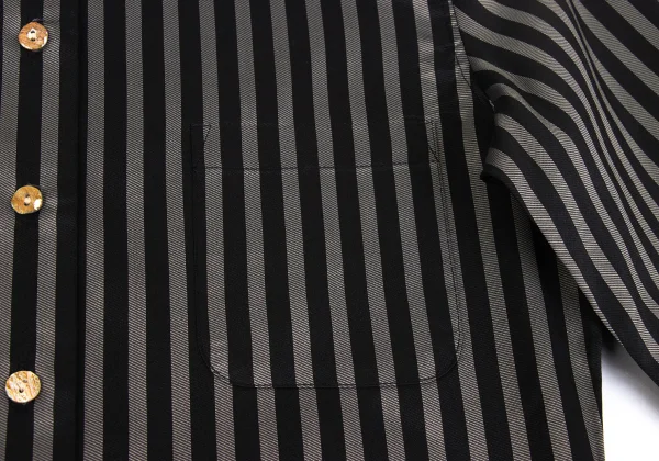 Jean Paul GAULTIER CLASSIQUE Poly Stripe Button Down Shirt K-168829_006