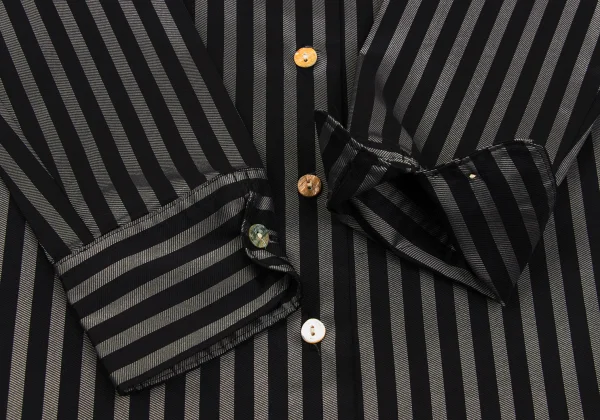 Jean Paul GAULTIER CLASSIQUE Poly Stripe Button Down Shirt K-168829_008