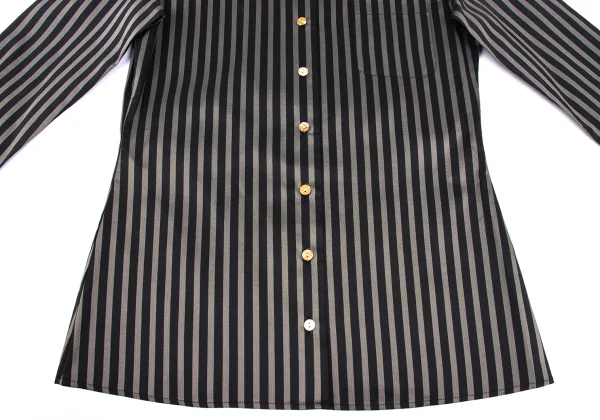 Jean Paul GAULTIER CLASSIQUE Poly Stripe Button Down Shirt K-168829_009