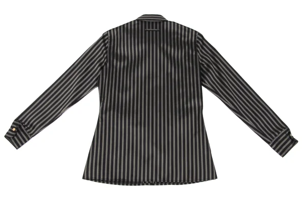 Jean Paul GAULTIER CLASSIQUE Poly Stripe Button Down Shirt K-168829_012