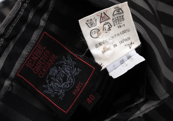 Jean Paul GAULTIER CLASSIQUE Poly Stripe Button Down Shirt K-168829_017