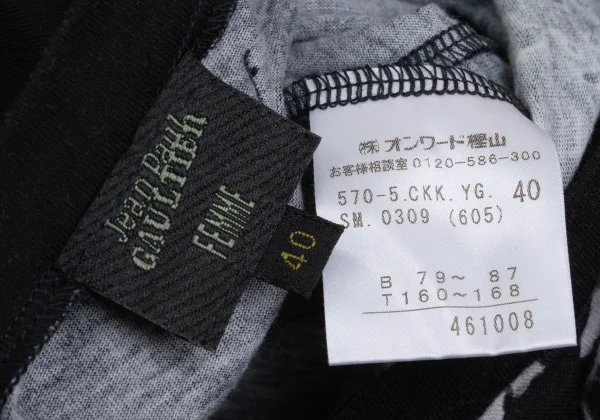 Jean Paul GAULTIER FEMME Lettering Printed T-shirt K-168832_013