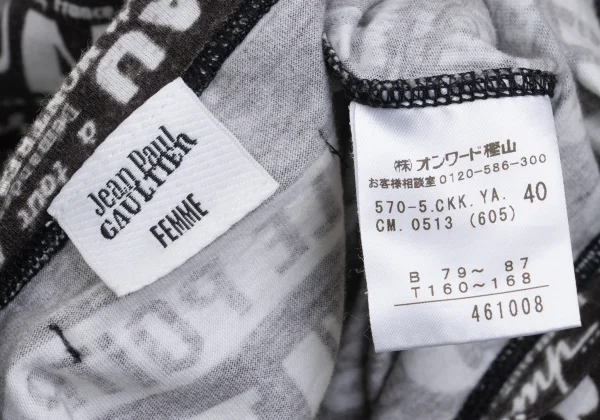 Jean Paul GAULTIER FEMME Advertisement Print T-shirt K-168833_015