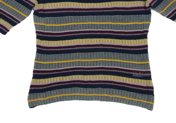 Sybilla Multi-stripe Woven Cotton Short Sleeved Knit K-168834_006