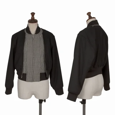 COMME des GARCONS Houndtooth 2way Bomber Jacket
