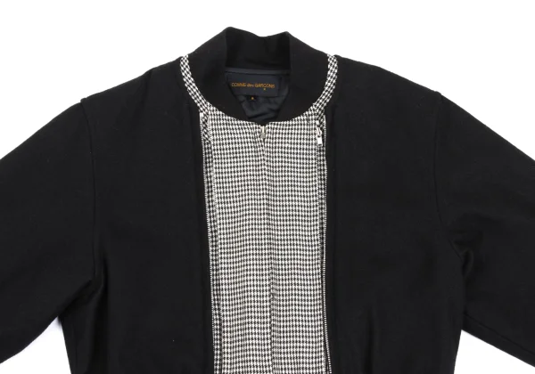 COMME des GARCONS Houndtooth 2way Bomber Jacket K-168835_003
