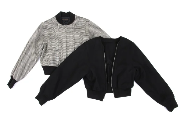 COMME des GARCONS Houndtooth 2way Bomber Jacket K-168835_009