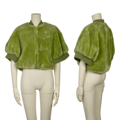 COMME des GARCONS Faux Fur Zip-up Short Blouson