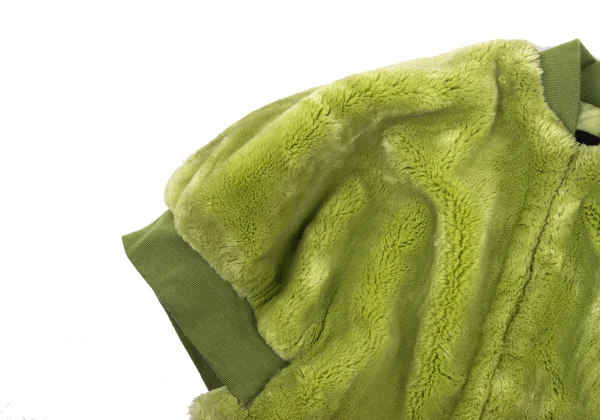 COMME des GARCONS Faux Fur Zip-up Short Blouson K-168836_005