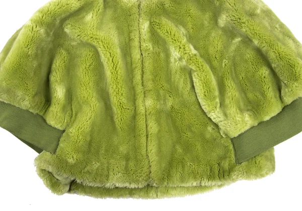 COMME des GARCONS Faux Fur Zip-up Short Blouson K-168836_006