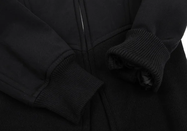 COMME des GARCONS Wool Curve Switching Zip Blouson K-168837_008