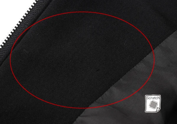 COMME des GARCONS Wool Curve Switching Zip Blouson K-168837_011