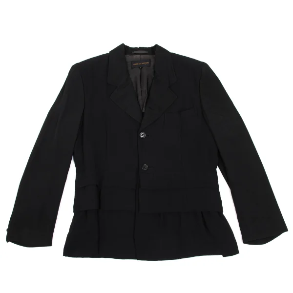 COMME des GARCONS Tiered Design Sleeve Switching Jacket K-168838_002
