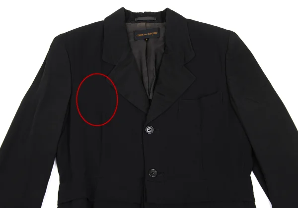 COMME des GARCONS Tiered Design Sleeve Switching Jacket K-168838_003